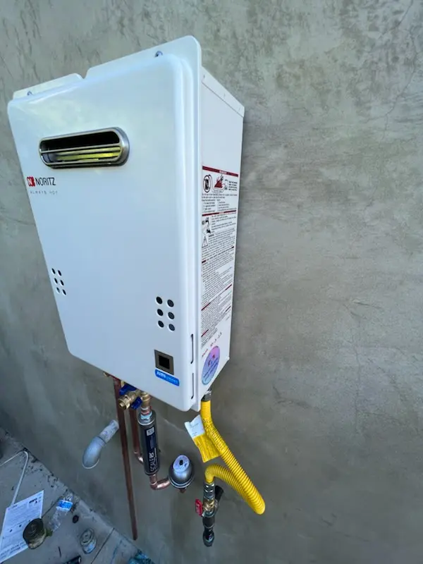 Tankless water heater installation for Brookridge Estates homes